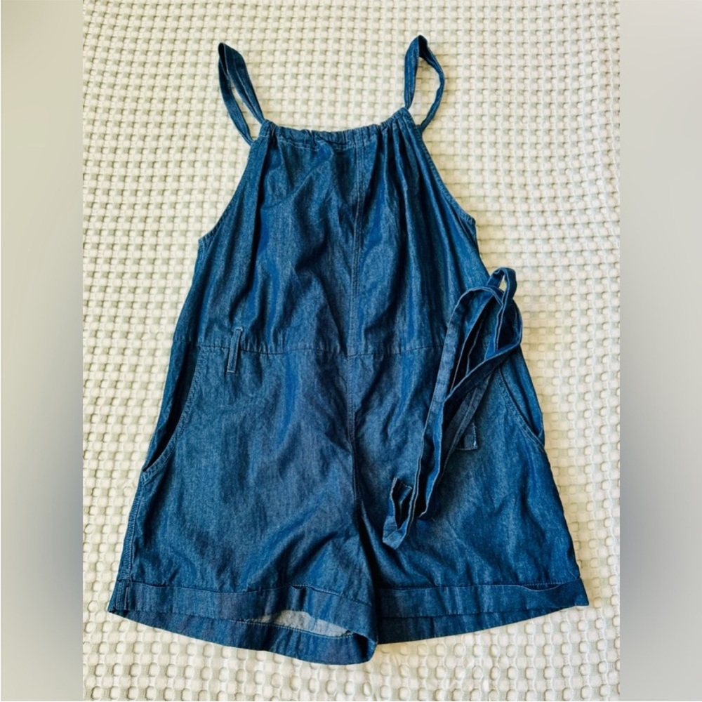 Denim romper